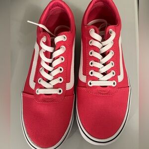 Hot Pink Vans Ole Skool Shoes